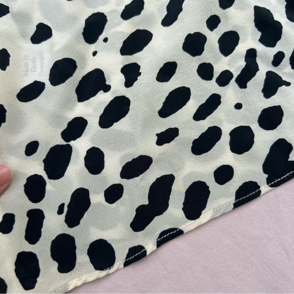 SOLD Elton John for Realisation, 100% Silk Little Jeanie Mini Dress in Snow - Picture 12 of 15